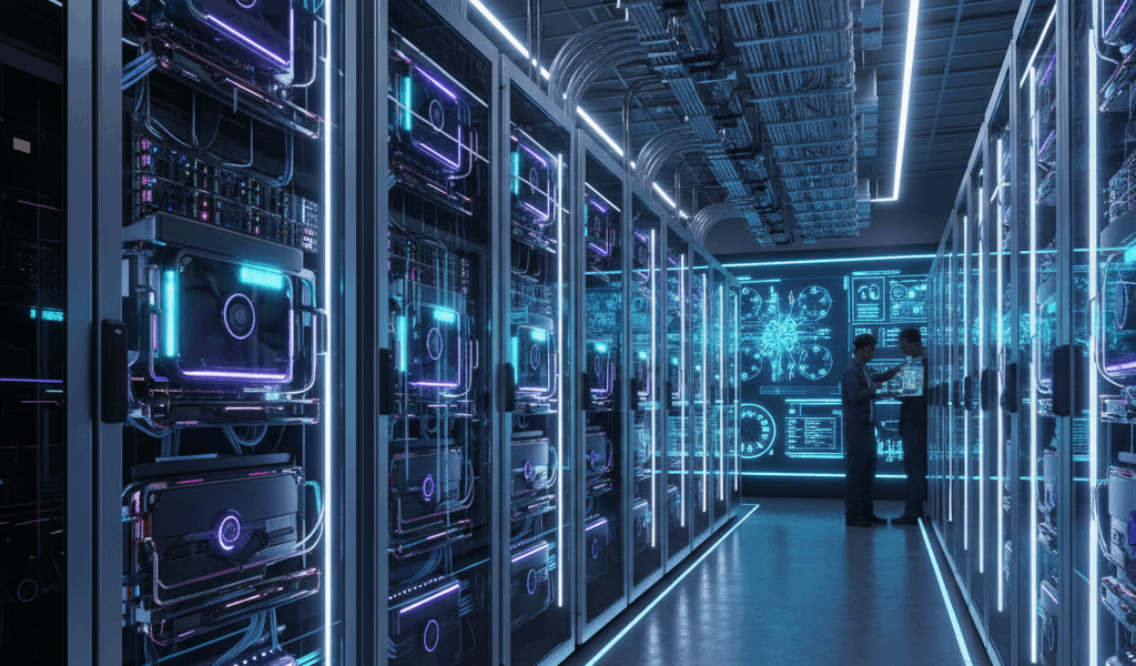 High-performance GPU cluster for AI operations