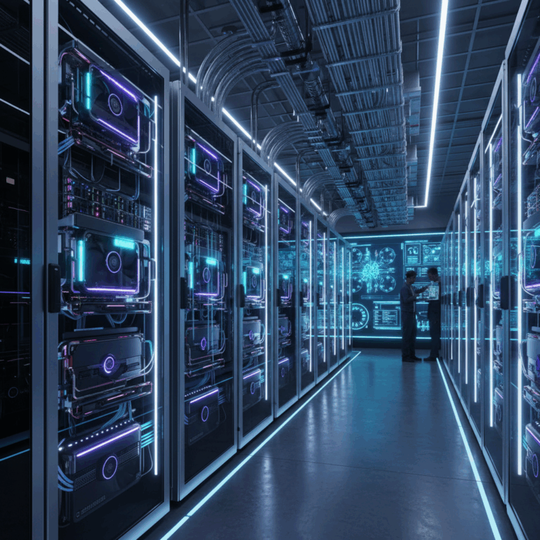 High-performance GPU cluster for AI operations