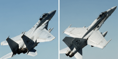 Professional photograph related to: F-15 vs F-18 — How Two Legendary Fighters Compare. High quality,