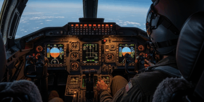 Professional photograph related to: Inside the B-2 Spirit Cockpit — What Pilots See and Do. High qua